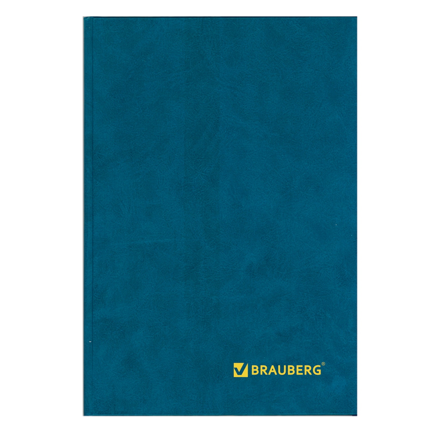 Книга учета 96 л., клетка, твердая, бумвинил, блок офсет, А4 (200х290 мм), BRAUBERG, светло-синяя, 130069 Ракурс № 0
