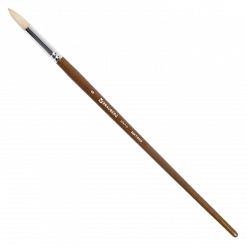 Кисть художественная BRAUBERG ART «CLASSIC», щетина, круглая, № 8, длинная ручка, 200710