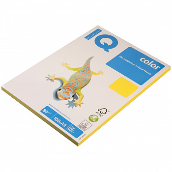 Бумага IQ "Color intensive" А4, 80г/м2, 100л. (канареечно-желтый) CY39