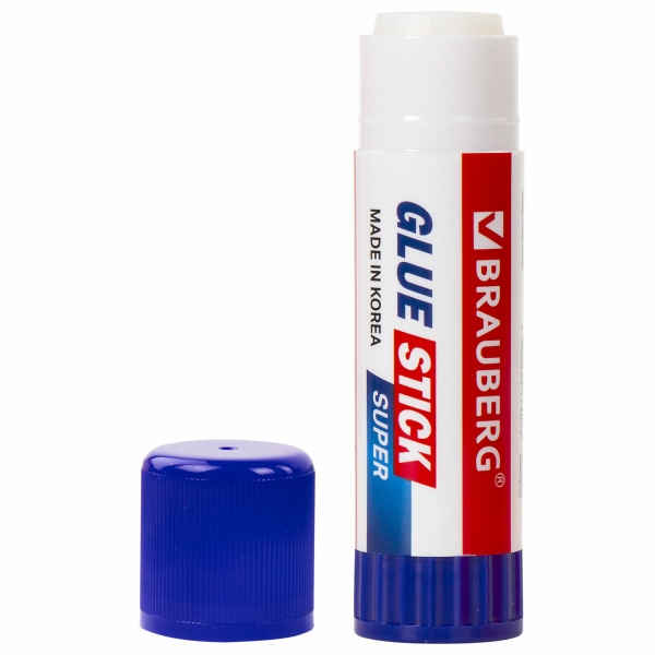Клей-карандаш BRAUBERG SUPER, 21 г, ЮЖНАЯ КОРЕЯ, 229542 Ракурс № 1