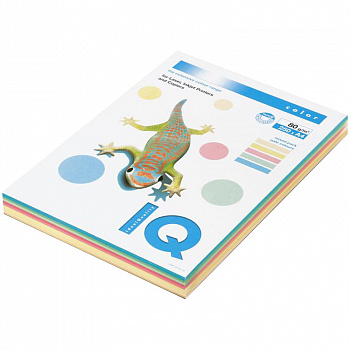 Бумага IQ "Color Pastell Mixed Packs" А4, 80г/м2, 250л. (5 цветов) RB01