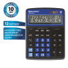 Калькулятор настольный BRAUBERG EXTRA-12-BKBU (206x155 мм), 12 разрядов, двойное питание, ЧЕРНО-СИНИЙ, 250472 Ракурс № 1