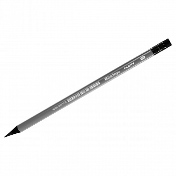 Карандаш ч/г Berlingo "Flexy" HB, с ластиком, заточен., пластиковый BP01016