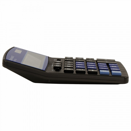 Калькулятор настольный BRAUBERG EXTRA-12-BKBU (206x155 мм), 12 разрядов, двойное питание, ЧЕРНО-СИНИЙ, 250472 Ракурс № 5