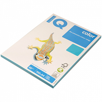 Бумага IQ "Color intensive" А4, 80г/м2, 100л. (светло-синий) AB48