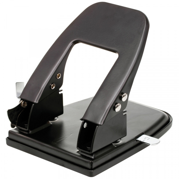 Дырокол OfficeSpace 30л., металлический, черный, с линейкой Ракурс № 0