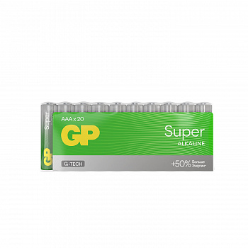 Батарейки GP Super, AAA (LR03, 24А), алкалиновые SB20 GP 24A-2CRVS20